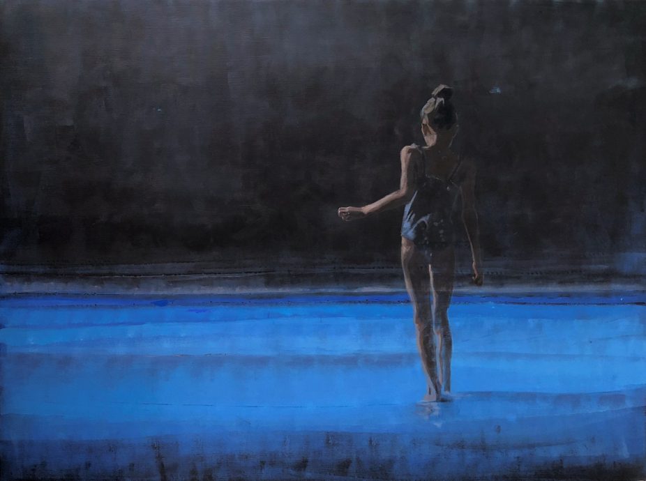 Mitzy Renooy. Black and blue. 3D canvas. 120x160 cm.